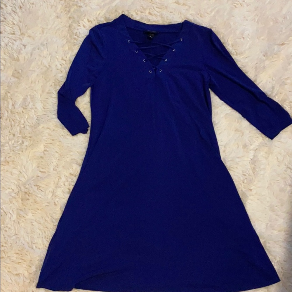 Lace front dress